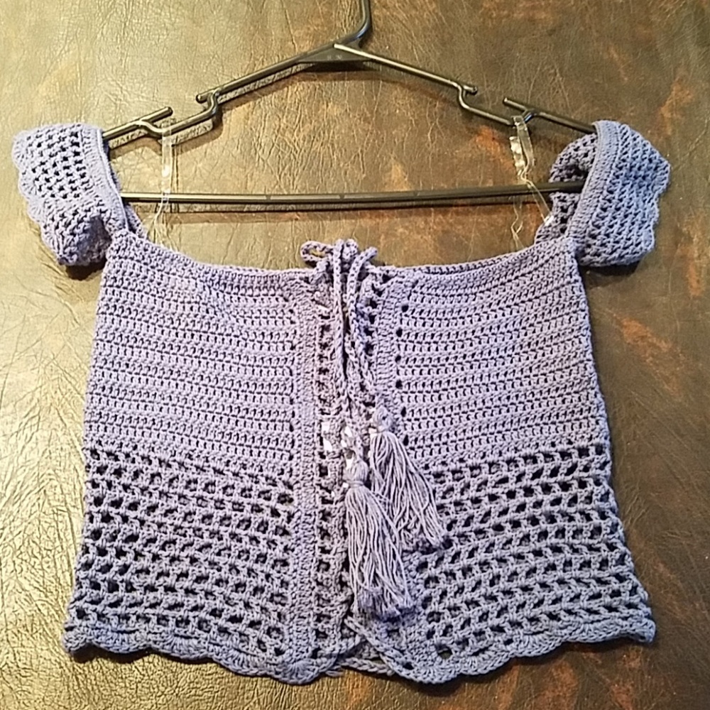 Knitted crop top